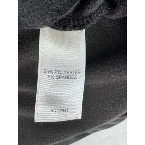 Pure Jill J Jill Black Velvet Stretch Tunic Top Long Sleeve V Neck Shirt Medium - Picture 9 of 9